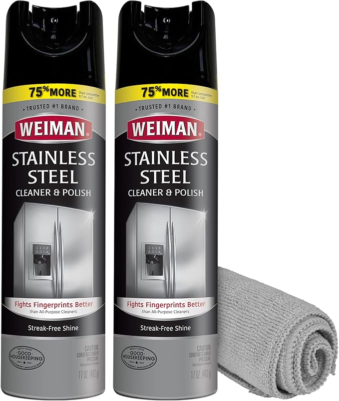 Weiman Stainless Steel Cleaner & Polish Streak-Free Shine by Weiman
