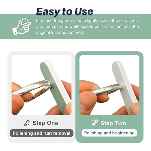 CATIFLIN 20pcs Scratch Removal Silver Polish Sticks, Double-Sided Sanding Sticks - Image 5
