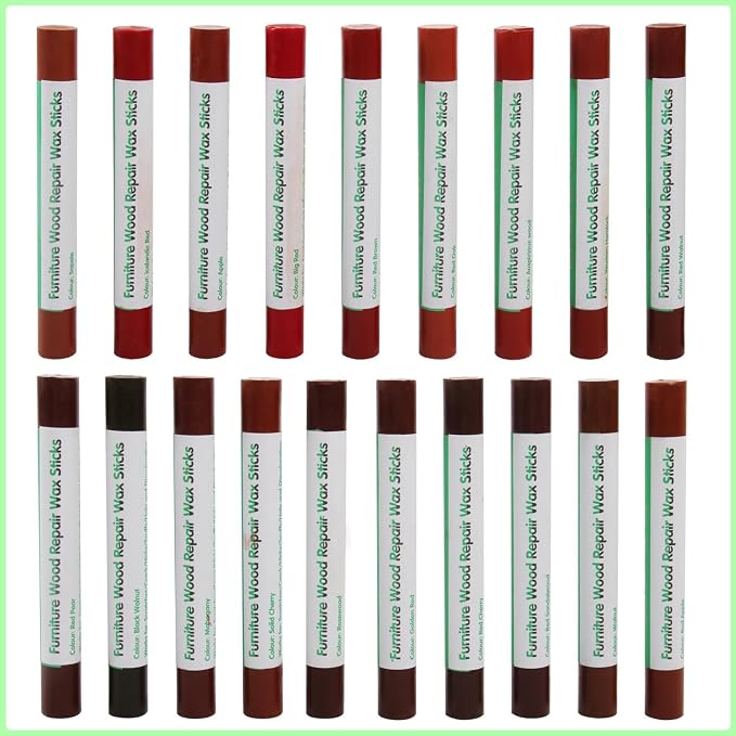 Furniture Markers Touch Up, 20 Colors Wood Filler Sticks, Wood Wax Crayons - Image 8
