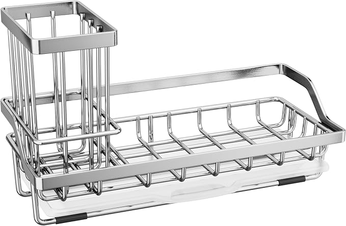 SWTYMIKI Kitchen Sink Caddy Sponge Holder, Kitchen Sink Organzier and Storage - Image 8