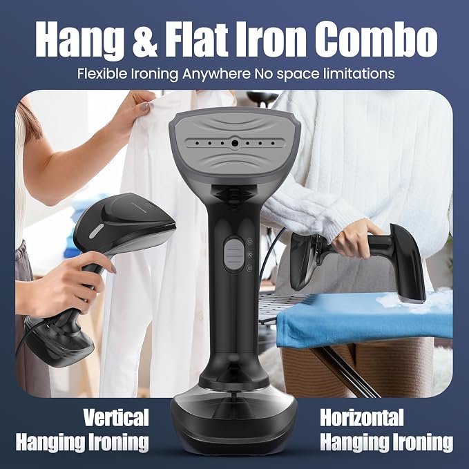 Powerful Handheld Fabric Steamer - 1800W - Image 3