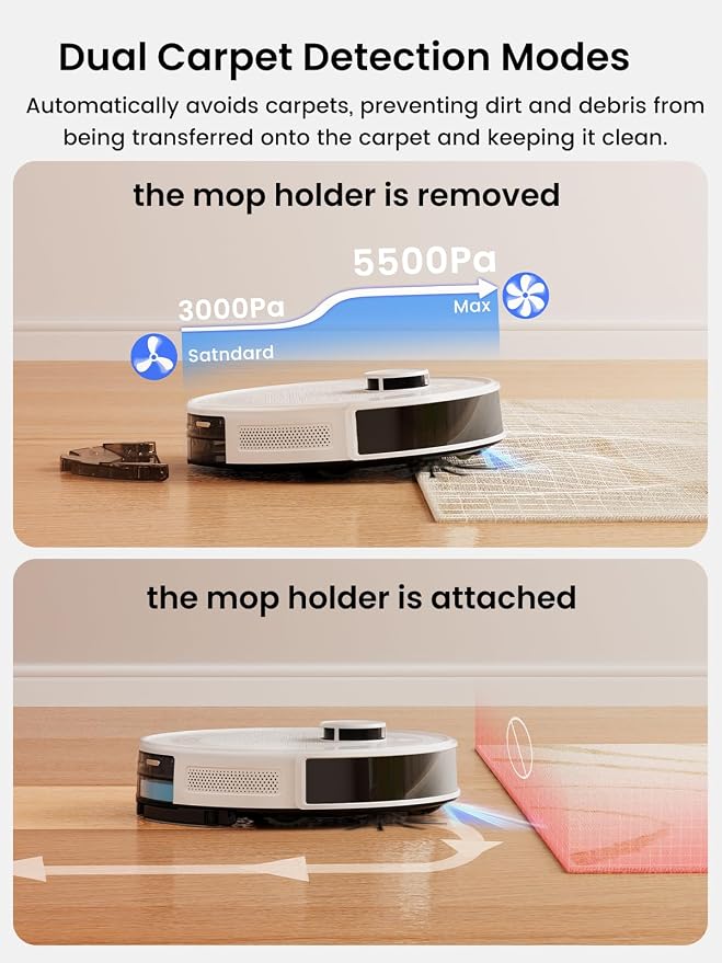 Lefant LiDAR Robot Vacuum and Mop, 45-Day Self-Emptying, 190° PSD Obstacle - Image 7