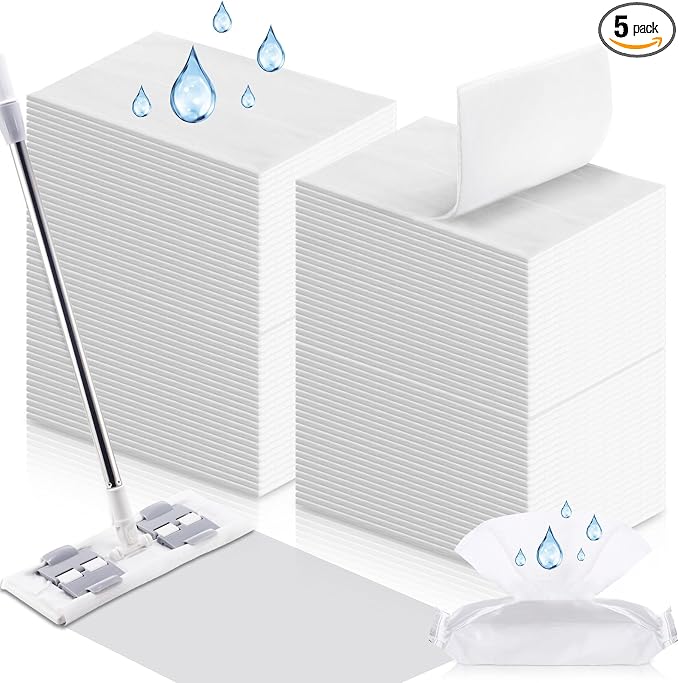 100 Counts Sweeper Wet Mopping Cloths 17.7 x 11.8'' X Large Wet Mop Pads by FillTouch