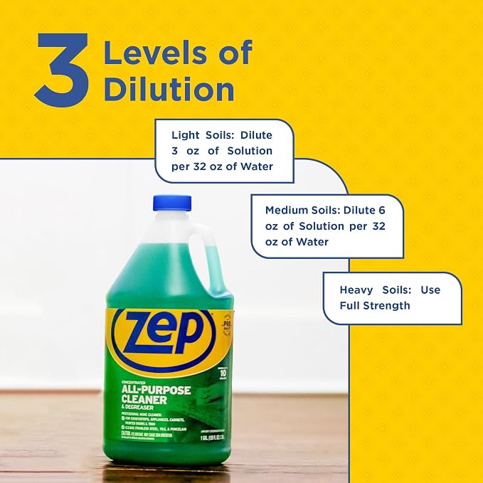 Zep All-Purpose Cleaner and Degreaser 128 oz ZU0567128 Cleans Almost Any Surface - Image 6