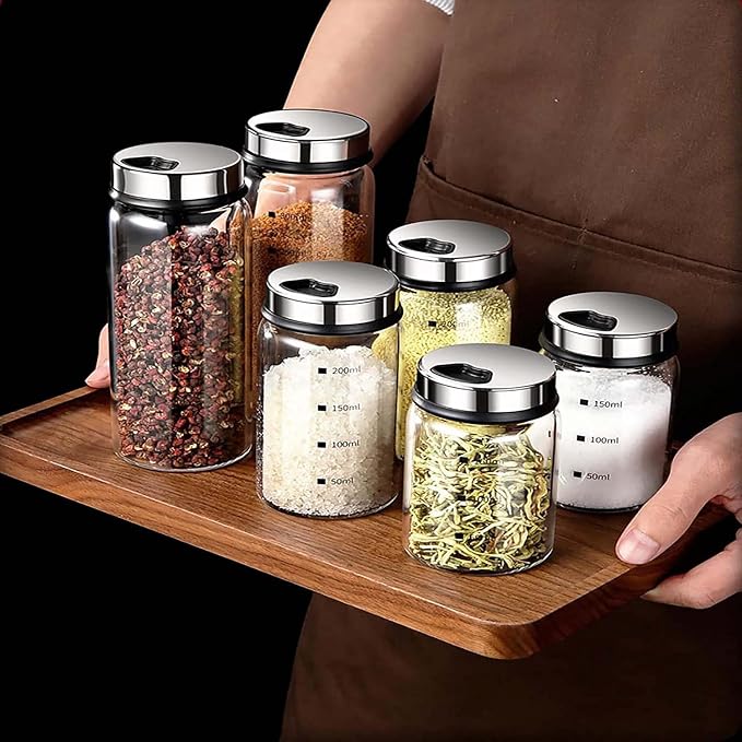 2 Piece 4-Neck Glass Seasoning Shakers - Image 9