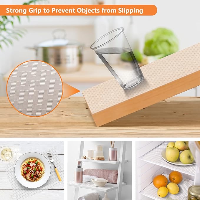 Shelf Liners for Kitchen Cabinets Refrigerator Liners Waterproof & Oil-Proof - Image 6