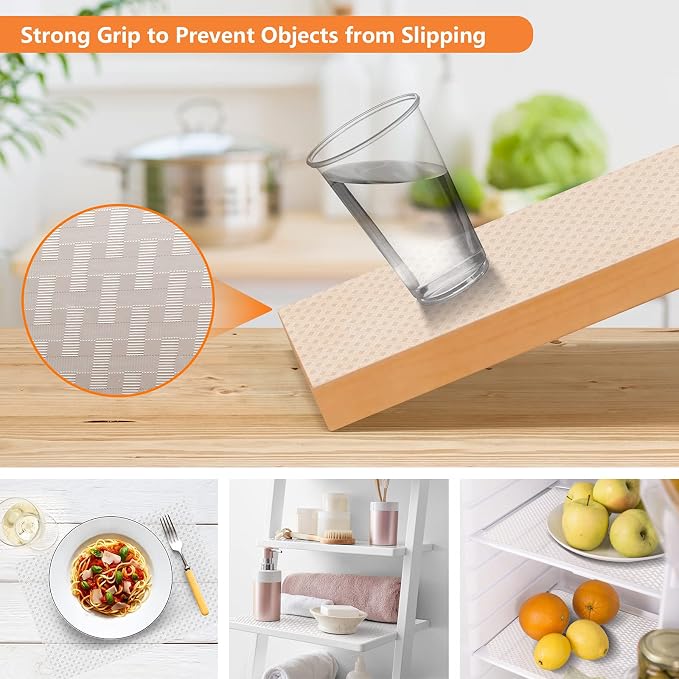 Shelf Liners for Kitchen Cabinets, Waterproof Kitchen Cupboard Liner, - Image 5