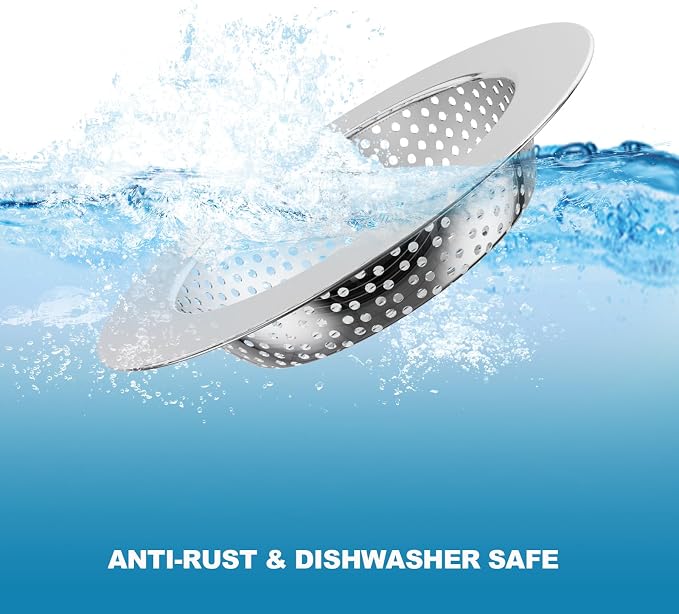 2PCS Kitchen Sink Drain Strainer/Catcher/Basket/Cover/Filter/Trap/Screen - Image 5