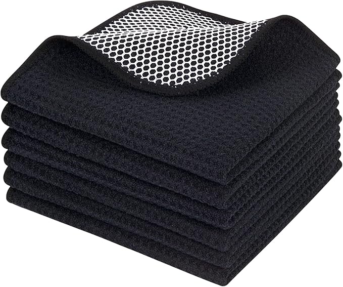 KinHwa Kitchen Washcloths for Dishes Absorbent Microfiber Dish Cloths Quick Dry by KinHwa