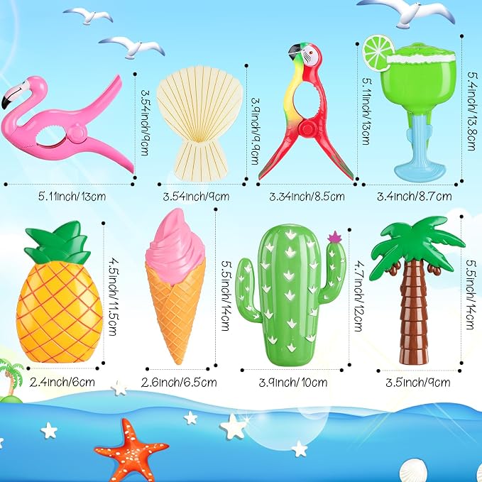 Rtteri 16 Pcs Beach Towel Clips - Image 2