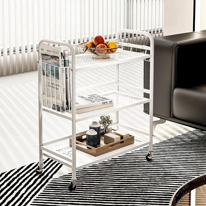 HDANI 3 Tier Metal Mesh Utility Cart, Large Capacity Multipurpose Heavy Vehicle - Image 2