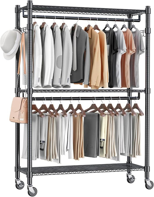 Homdox Rolling Garment Rack by HOMDOX