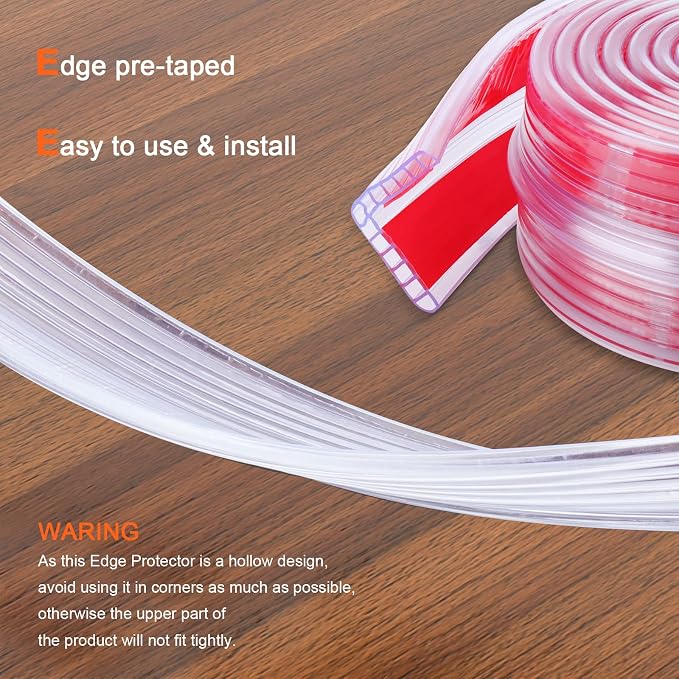 HOMREALM Baby Proofing16.4ft Long Corner Guards Furniture Corner & Edge Safety - Image 6
