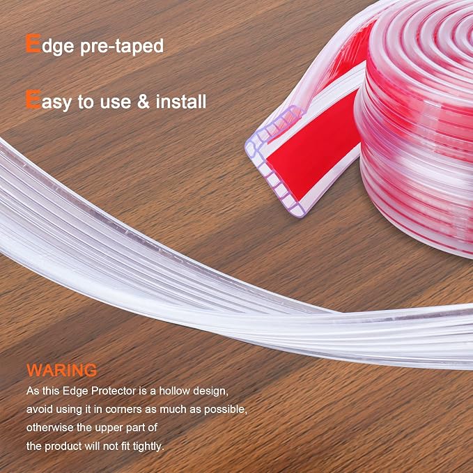HOMREALM Baby Proofing 7.05ft Long Corner Protector Baby Corner Guards - Image 4