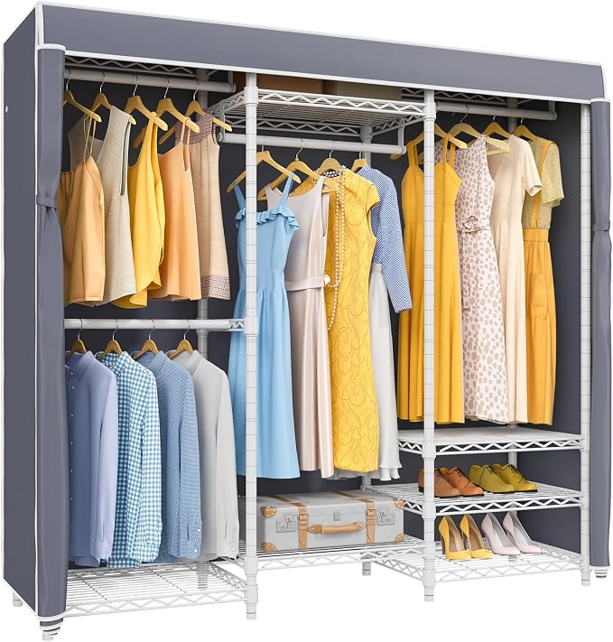 VIPEK V5C Covered Clothes Rack Heavy Duty Portable Closet Wardrobe, by VIPEK