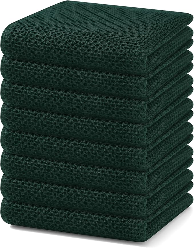 Homaxy 100% Cotton Waffle Weave Kitchen Dish Towels, Ultra Soft Absorbent Quick by Homaxy