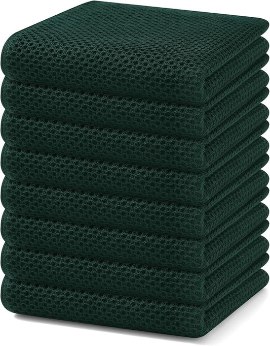 Homaxy 100% Cotton Waffle Weave Kitchen Dish Towels, Ultra Soft Absorbent Quick by Homaxy