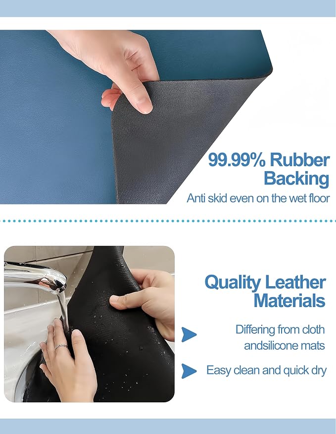 Dish Drying Mat for Kitchen Counter, Hide Stain Anti Absorbent for Kitchen - Image 5