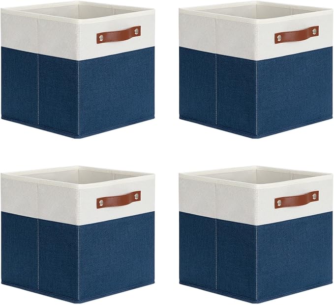 DULLEMELO Fabric Bins for Cube 11x11, Gift Baskets Empty for Boy Girl Mother by DULLEMELO