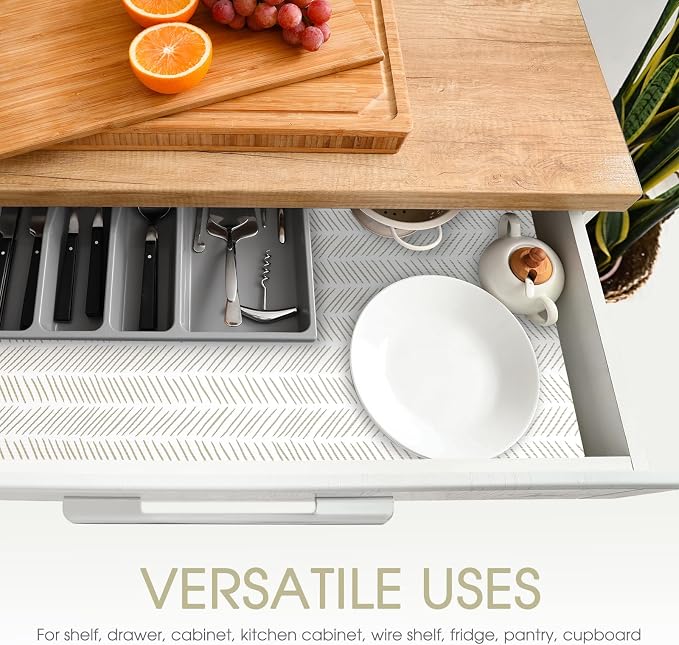 Glotoch Shelf Liners for Kitchen Cabinets, 12in x 20FT Non-Adhesive Liners for - Image 4