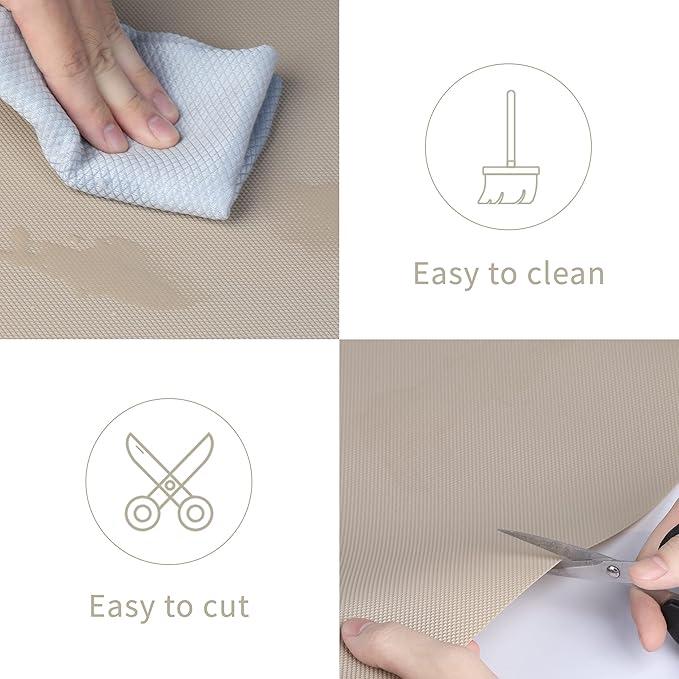 Kitchen Shelf Liner Drawer Liners, Non-Adhesive Refrigerator Liners Waterproof - Image 5