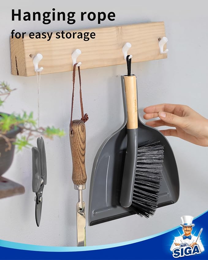 MR.SIGA Dustpan and Brush Set, Portable Cleaning Brush and Dustpan Combo - Image 6