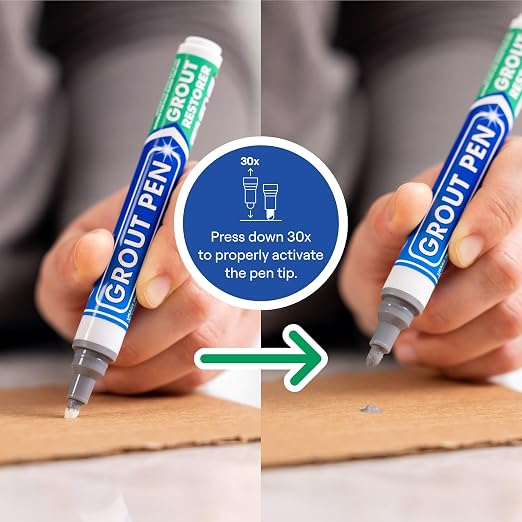 Grout Pen Grey Tile Paint Marker: Waterproof Grout Paint, Tile Grout Colorant - Image 3