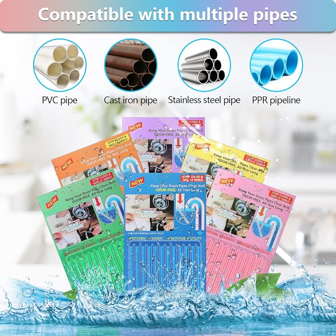 72pcs Drain Cleaner Deodorizer Sticks - Image 5