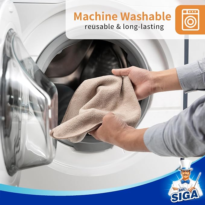 MR.SIGA Microfiber Cleaning Cloths, All-Purpose Surface Microfiber Towels - Image 4