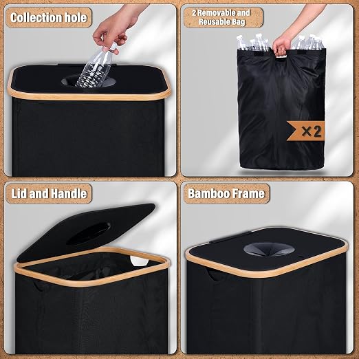 efluky Recycling Bin for Kitchen 26 Gallon, 100L Recycle Bin - Image 4