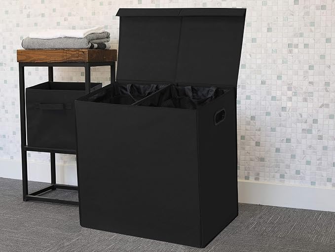 Simple Houseware Double Laundry Hamper - Image 5