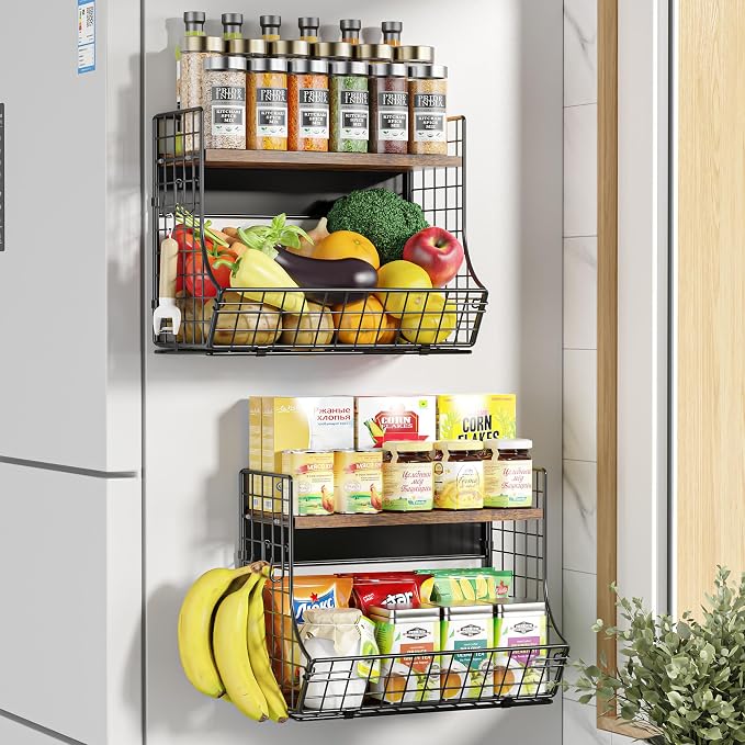 2 Pack Magnetic Shelf for Fridge by Unknown