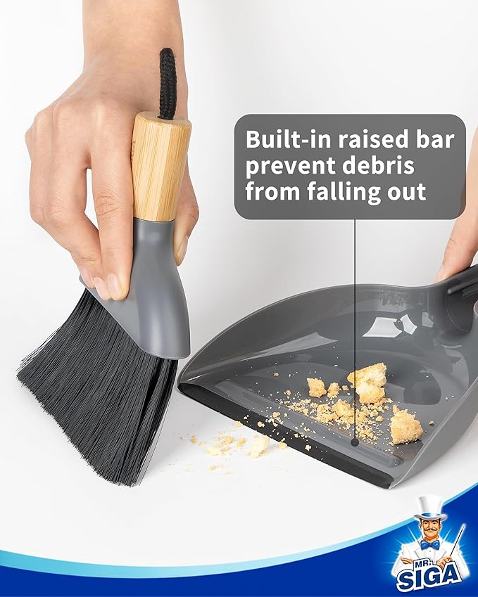 MR.SIGA Mini Dustpan and Brush Set, Portable Cleaning Brush and Dustpan Combo - Image 5
