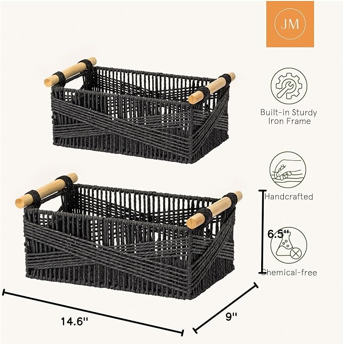 LA JOLIE MUSE Wicker Storage Baskets - Image 7