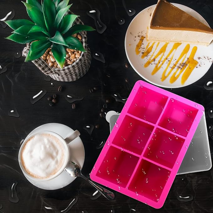 Silicone Ice Cube Trays with Lids, Large Square Ice Cube Molds - Image 7