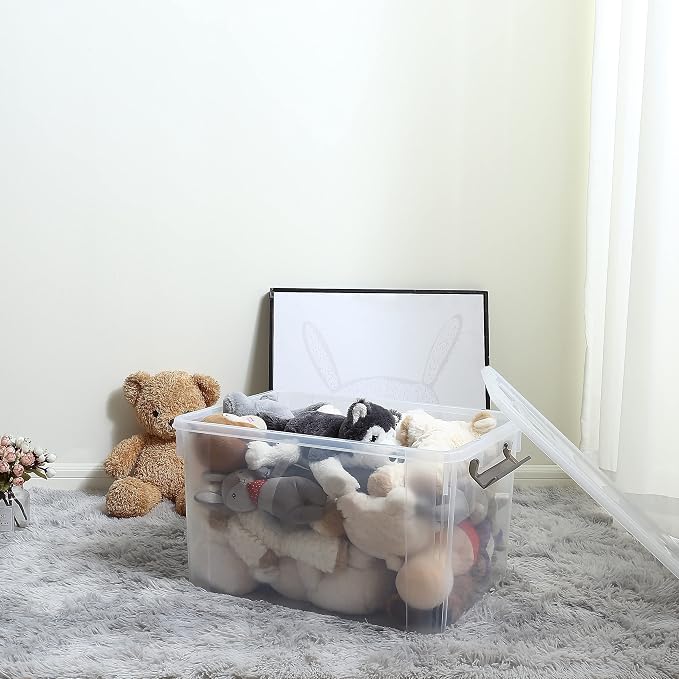 Citylife 6 Packs 58.1 QT Plastic Storage Bins - Image 7