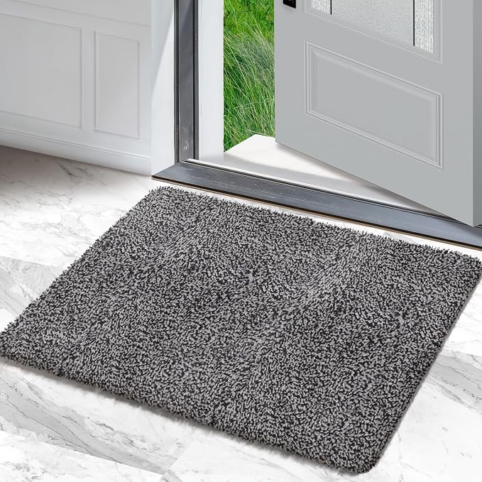 Premium Microfiber Indoor Door Mat – 20"x30" Washable Entry Mat, Waterproof by RugMast