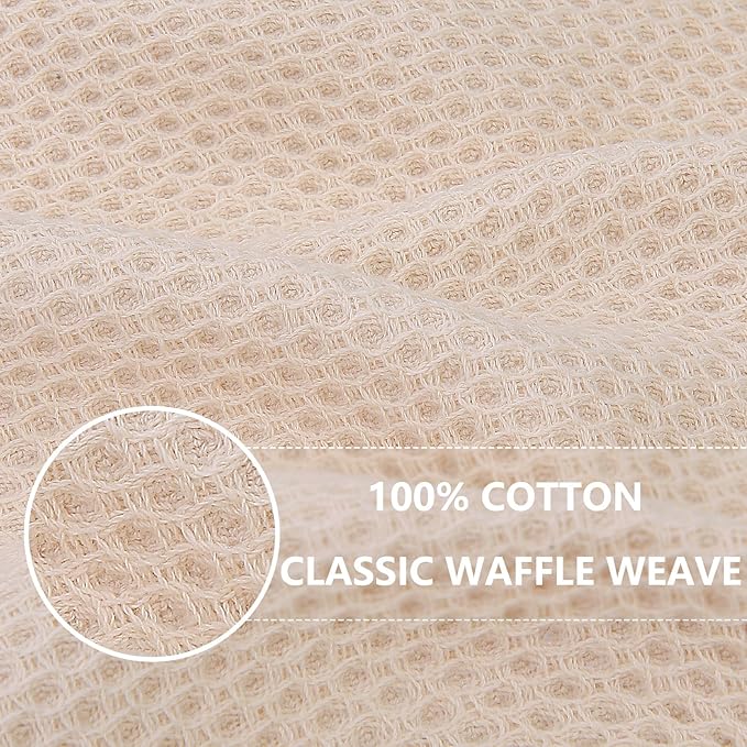 Homaxy 100% Cotton Waffle Weave Kitchen Dish Cloths, Ultra Soft Absorbent Quick - Image 2