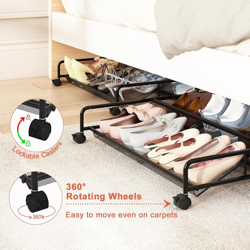 Under Bed Shoe Storage Organizer, Under Bed Storage Containers
