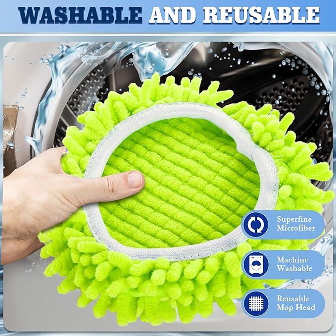Wa.IE JiemiMicrofiber Spin Mop Refills Head Compatible - Image 4