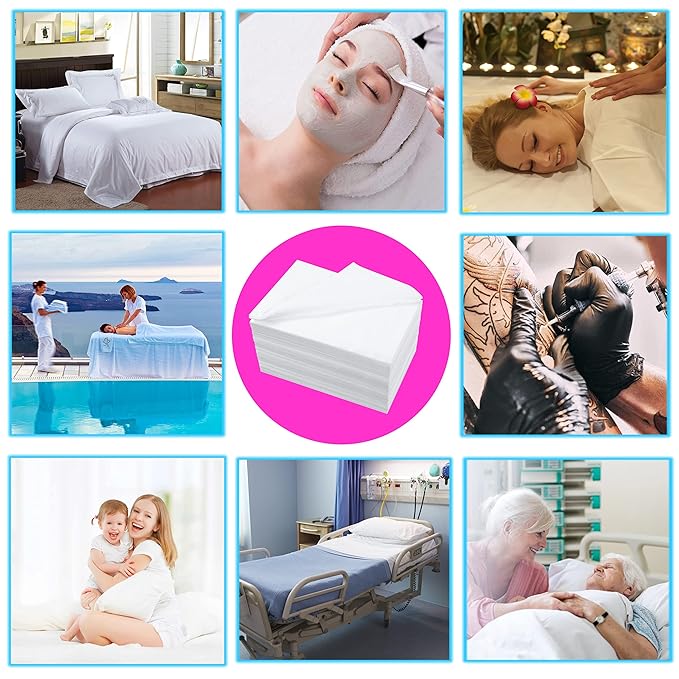 50 Pcs Disposable Bed Sheets 31" x 71" Massage Table Sheets Non Woven Fabric - Image 7