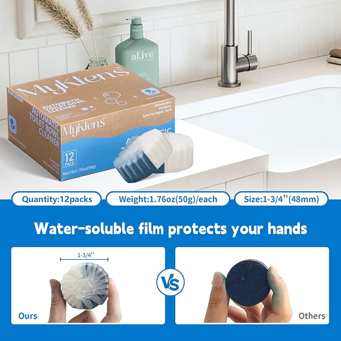 Toilet Bowl Cleaner Tablets, Automatic Toilet Tank Cleaner - Image 7