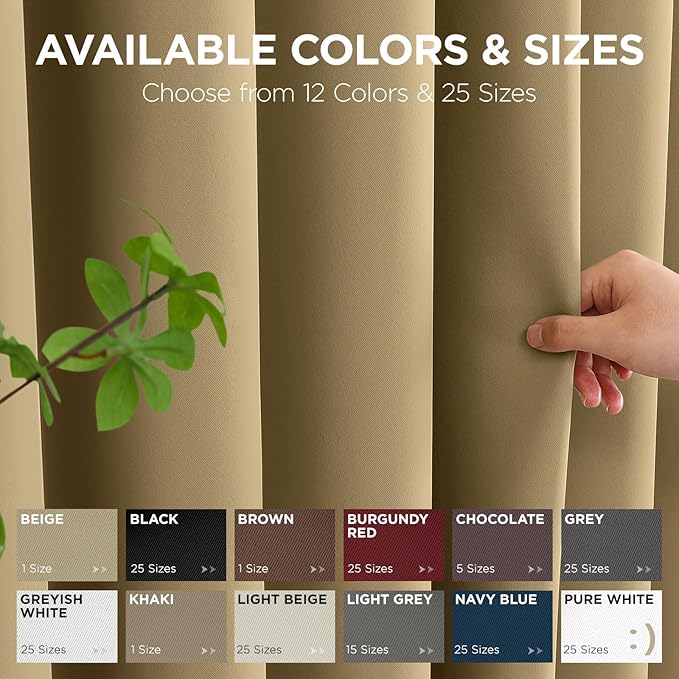 Joydeco Blackout Door Curtain for Doorway Privacy 78 Inches Long, Grommet - Image 7
