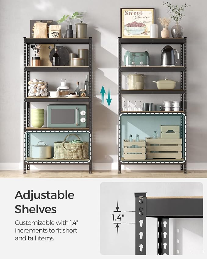 SONGMICS 5-Tier Storage Shelves, Load 2310 lb, Boltless Assembly, Adjustable - Image 5