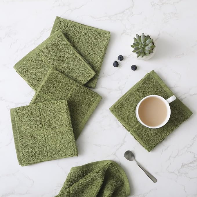Glynniss Dishcloths Kitchen Highly Absorbent Dish Rags 100% Cotton Dish Cloths - Image 8