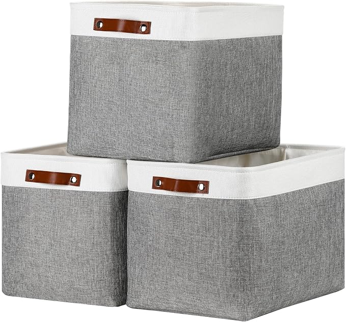 DULLEMELO Large Storage Baskets, Fabric Storage Basket by DULLEMELO
