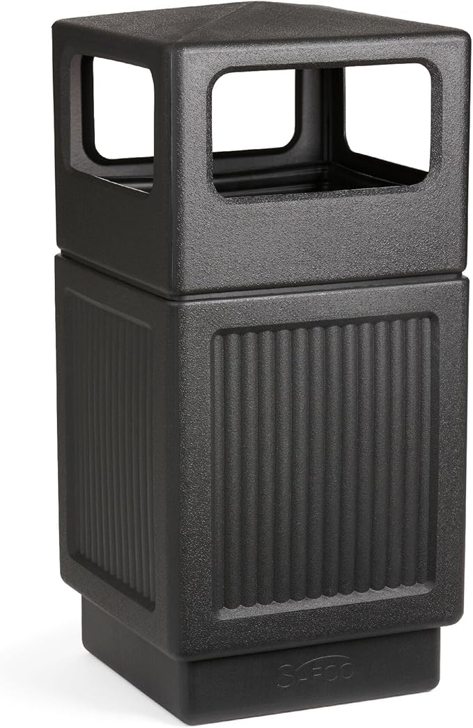 Safco Canmeleon Trash Can, 38 Gallons, Indoor and Outdoor Use, Durable & by SafcoProducts