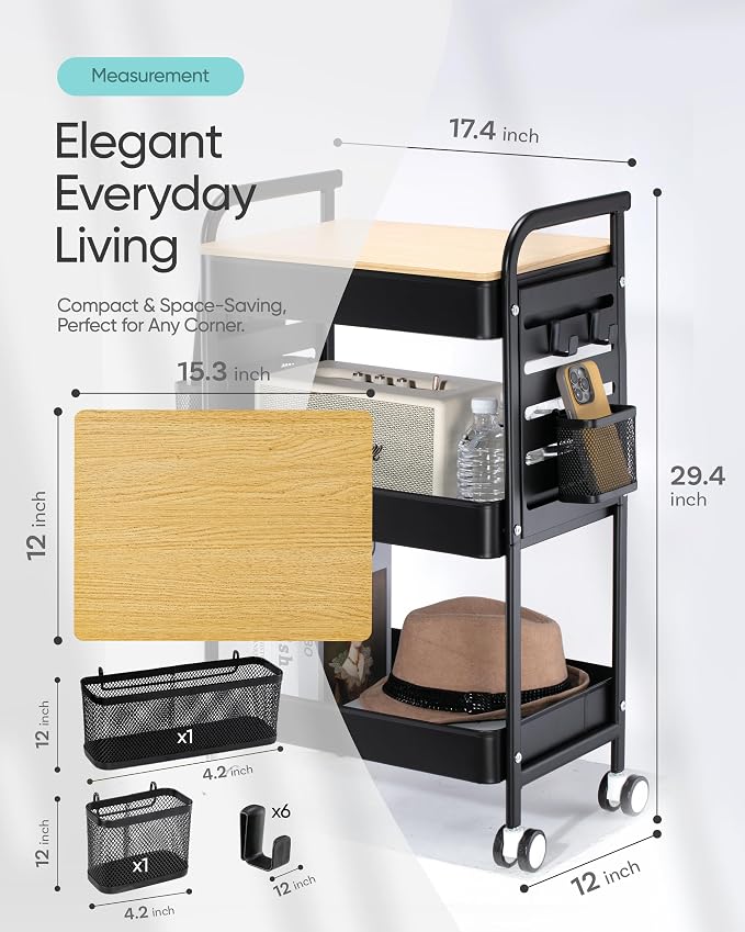 Art Cart with Tabletop & Pegboard - Image 6