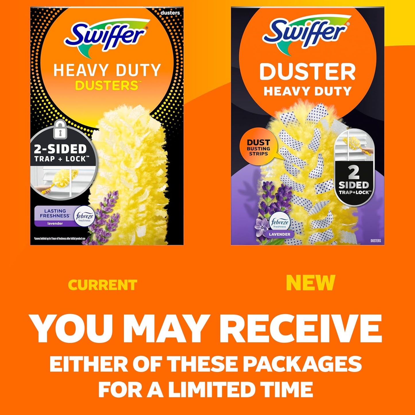 Swiffer Dusters Heavy Duty Multi-Surface Duster Refills for Cleaning, Lavender, 11 Count