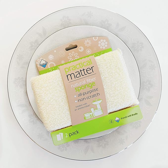 Practical Matter Kitchen Sponge, Organic Cotton Fiber All-Purpose Dish Sponges - Image 4